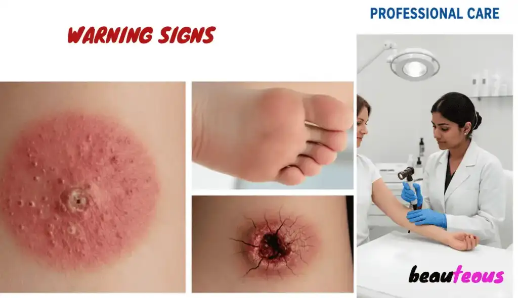 When to see dermatologist Home Remedies for Dry Skin severe symptoms warning signs professional care medical examination needed